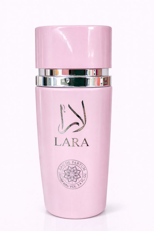 lara pink perfume 100 ml Lara Pink eau de parfum bottle front 100ml