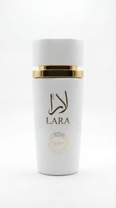 Lara White eau de parfum bottle front