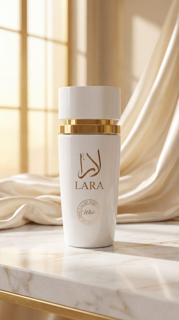 Lara White eau de parfum women luxury bottle