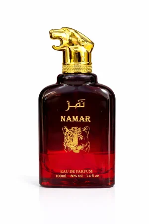 Namar Eau de Parfum – официално изображение Namar Eau de Parfum 100 ml – оригинален мъжки парфюм в тъмен флакон със златна капачка и елегантен дизайн