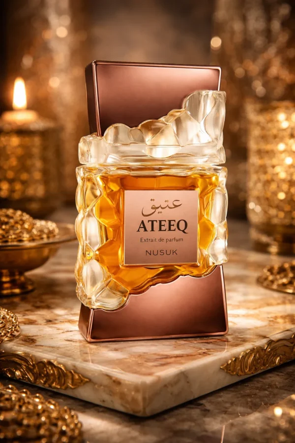 Ateeq extrait de parfum 100 ml – унисекс аромат в луксозна lifestyle обстановка с топло ориенталско излъчване