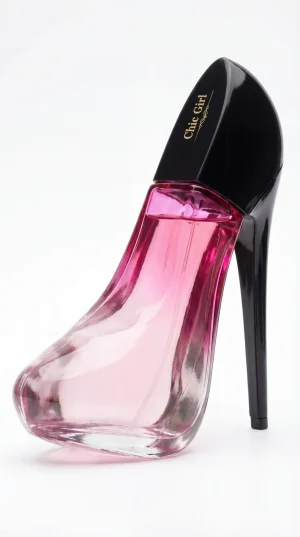 Chic Girl Pink eau de parfum 100 ml – дамски парфюм във форма на обувка с розова бутилка и елегантен дизайн