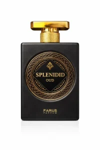 Splendid Oud eau de parfum 100 ml – мъжки ориенталски парфюм с черна бутилка и златни орнаменти в луксозен дизайн