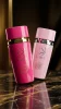 Lara Candy + Lara Pink – реален размер Lara Candy и Lara Pink eau de parfum 2x100 ml,размера и дизайна на бутилките