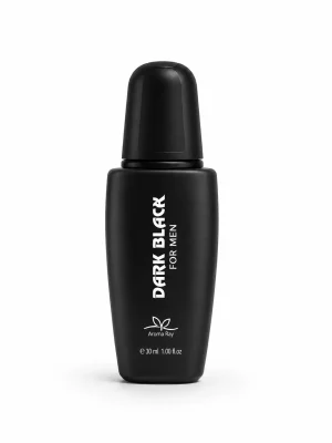 Dark Black EDT 30 ml Dark Black For Men Eau de Toilette 30 ml от Aroma Ray върху бял фон с елегантен черен флакон