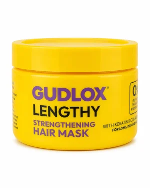 Gudlox Lengthy укрепваща маска за коса с кератин и рициново масло 300 ml Gudlox Lengthy укрепваща маска за коса с кератин и рициново масло 300 ml