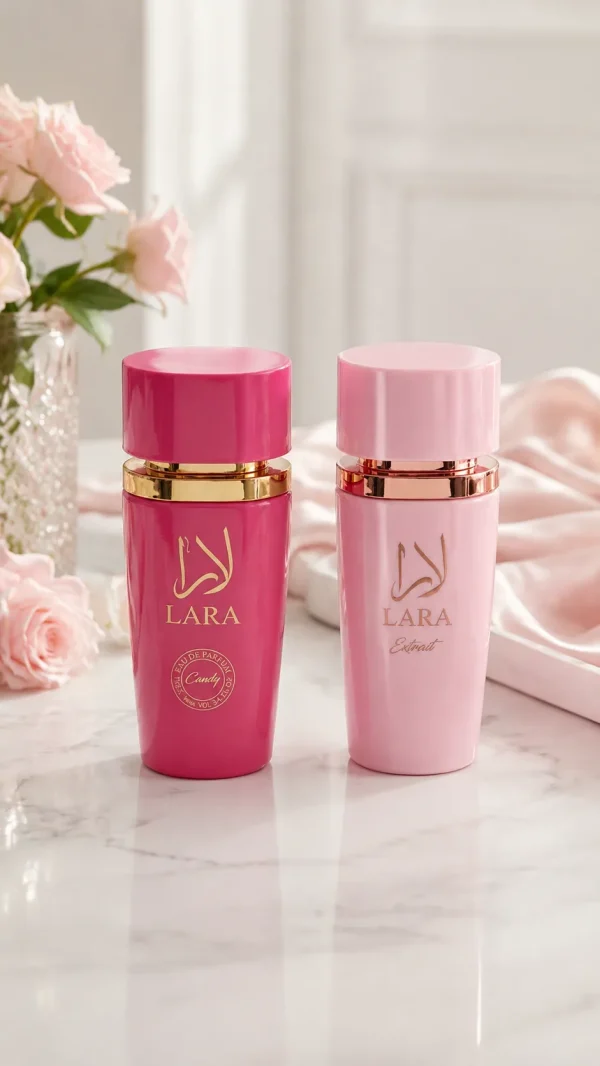 Lara Candy + Extrait Lifestyle Lara Candy + Lara Extrait Eau de Parfum 2 x 100 ml в елегантна lifestyle сцена