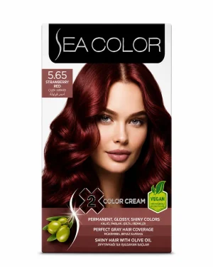 Sea Color 5.65 Strawberry Red боя за коса 2 x 50 ml Sea Color 5.65 Strawberry Red боя за коса 2 x 50 ml на чист бял фон