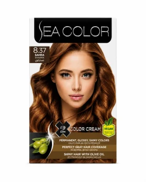 Sea Color 8.37 Sahara боя за коса 2 x 50 ml Sea Color 8.37 Sahara боя за коса 2 x 50 ml на чист бял фон