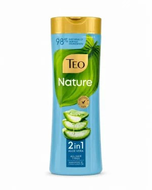 Teo Nature 2 в 1 Aloe Vera шампоан и балсам за всеки тип коса 350 ml Teo Nature 2 в 1 Aloe Vera шампоан и балсам за всеки тип коса 350 ml