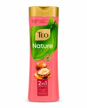 Teo Nature 2 в 1 с арганово масло 350 ml Teo Nature 2 в 1 шампоан и балсам с арганово масло за боядисана коса 350 ml