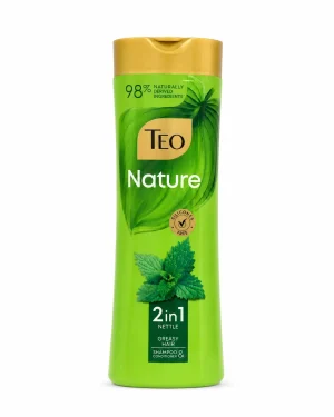 Teo Nature 2 в 1 с коприва за мазна коса 350 ml Teo Nature 2 в 1 шампоан и балсам с коприва за мазна коса 350 ml