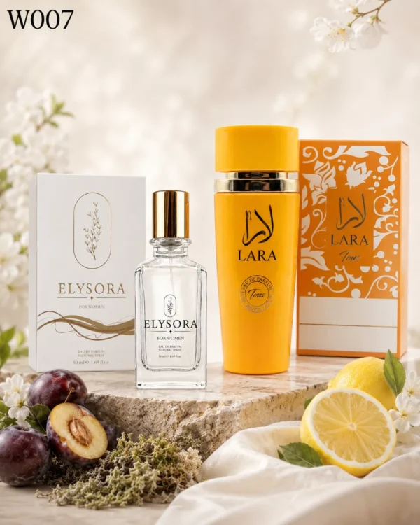 ELYSORA W007 50 ml и Lara Tous 100 ml с оригиналните кутии – дамски парфюмен сет