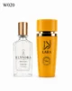 ELYSORA W020 и Lara Tous дамски Eau de Parfum сет 50 ml + 100 ml на бял фон