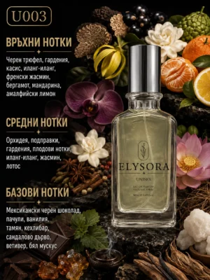 elysora-u3-01 ELYSORA U003 – Турски унисекс парфюм 50 ml
