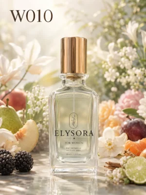 ELYSORA W10 – Турски дамски парфюм 50 ml – флакон в луксозна сцена