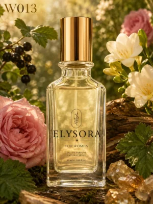 ELYSORA W13 – Турски дамски парфюм 50 ml – флакон в луксозна сцена