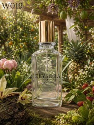ELYSORA W19 – Турски дамски парфюм 50 ml – флакон в луксозна сцена