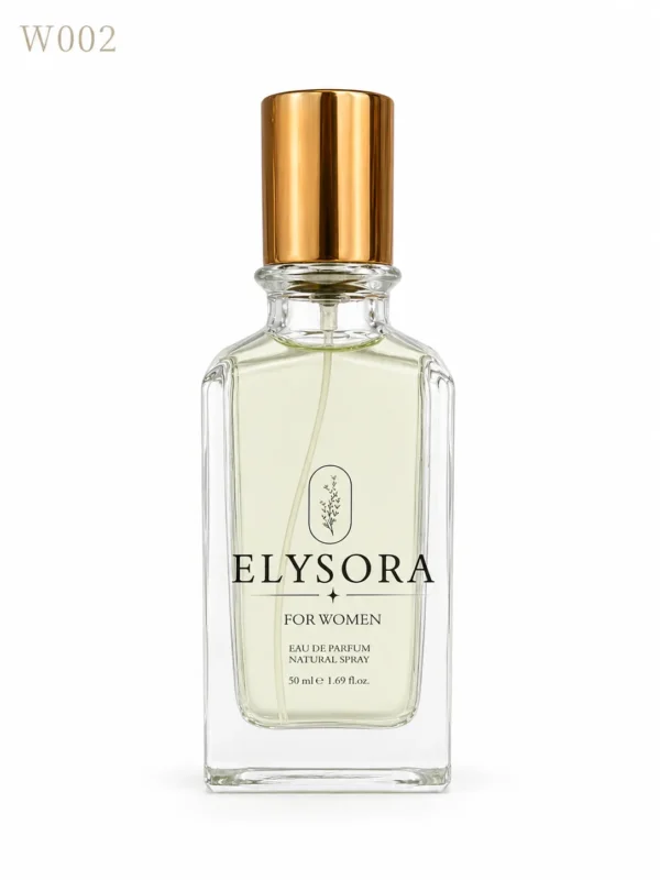 ELYSORA W2 турски дамски Eau de Parfum 50 ml на бял фон
