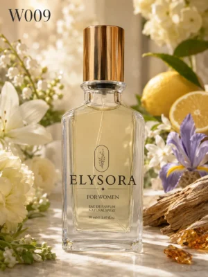 ELYSORA W9 турски дамски парфюм 50 ml – ароматни нотки: Алдехиди, Иланг-иланг, Нероли, Бергамот, Ирис, Жасмин
