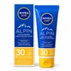 NIVEA Sun Alpin слънцезащитен крем за лице SPF 30 – изображение на бял фон
