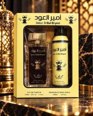 Ameer Al Oud Original Eau de Parfum Set – Manasik 2 части 100+200 ml – флакон в луксозна сцена