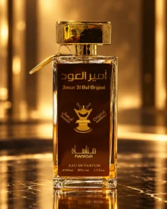 Ameer Al Oud Original Eau de Parfum – Manasik 100 ml – флакон в луксозна сцена