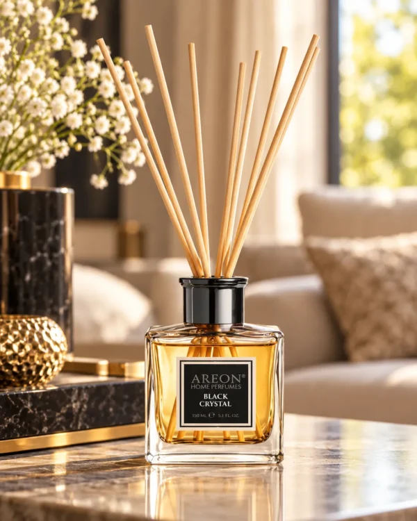 AREON Home Perfumes Black Crystal ароматен дифузер 150 ml – изображение на бял фон AREON Home Perfumes Black Crystal ароматен дифузер 150 ml – изображение на бял фон