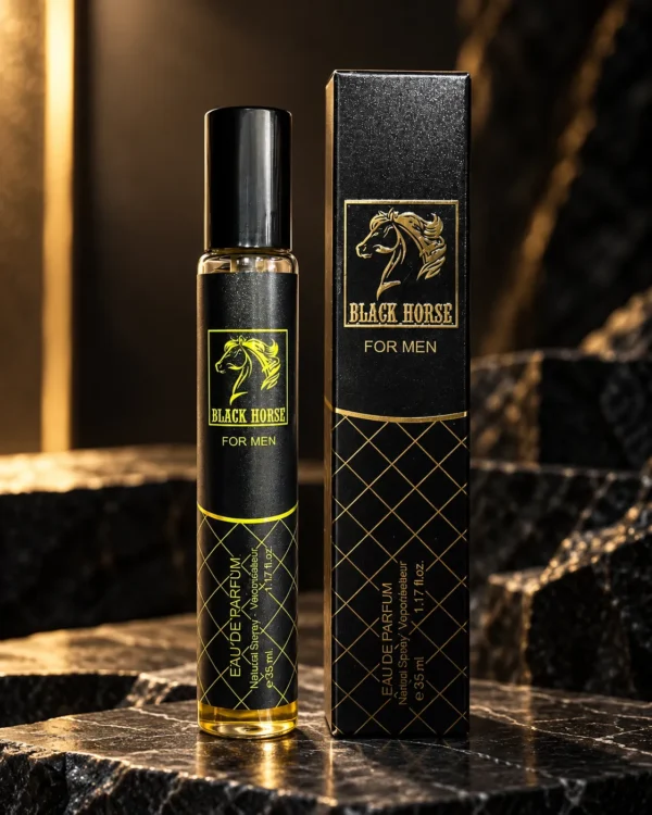 Black Horse For Men Eau de Parfum – Natural Spray Vaporisateur 35 ml – флакон в премиум сцена Black Horse For Men Eau de Parfum – Natural Spray Vaporisateur 35 ml – флакон в премиум сцена