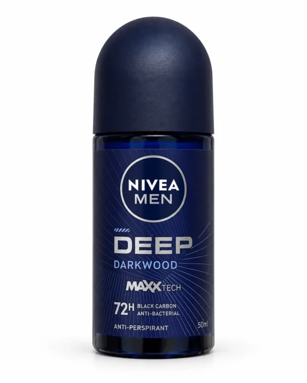 NIVEA MEN Deep Darkwood рол-он антиперспирант 50 ml – изображение на бял фон NIVEA MEN Deep Darkwood рол-он антиперспирант 50 ml – изображение на бял фон