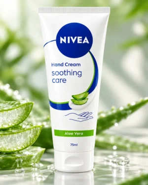 NIVEA Hand Cream Soothing Care Aloe Vera крем за ръце 75 ml – флакон в луксозна сцена