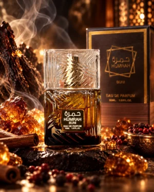 Humrah Buni Eau de Parfum – Aroma Ray 50 ml – флакон в луксозна сцена