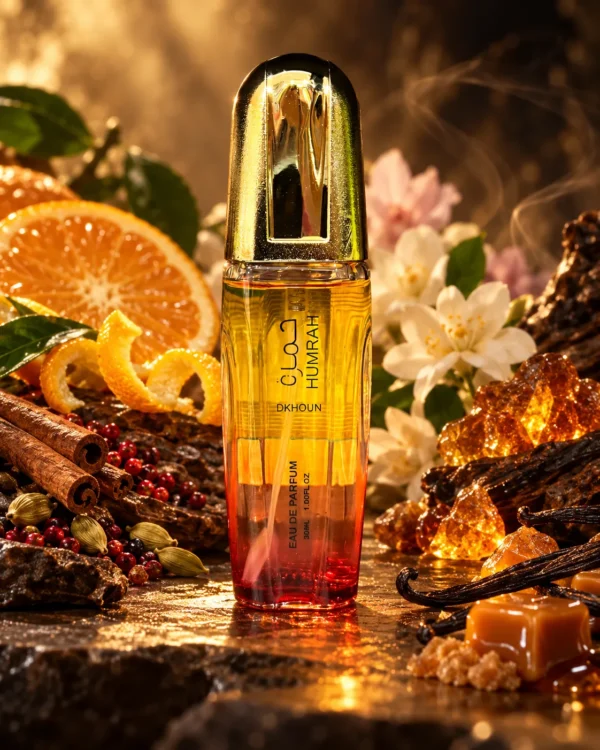 Humrah Dkhoun Eau de Parfum – Aroma Ray 30 ml – флакон в луксозна сцена Humrah Dkhoun Eau de Parfum – Aroma Ray 30 ml – флакон в луксозна сцена