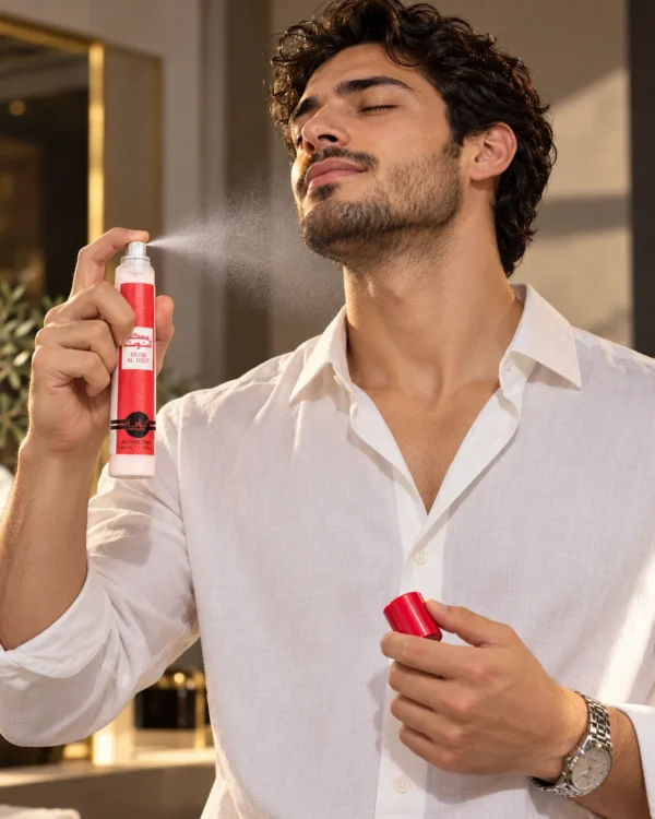 Musk Al Tout Alcohol Free – Manasik 35 ml – lifestyle сцена с парфюма Musk Al Tout Alcohol Free – Manasik 35 ml – lifestyle сцена с парфюма