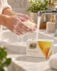 TEO Rich Milk Honey твърд сапун 90 g – lifestyle сцена с парфюма TEO Rich Milk Honey твърд сапун 90 g – lifestyle сцена с парфюма