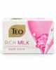 TEO Rich Milk Soft Care твърд сапун 90 g – изображение на бял фон TEO Rich Milk Soft Care твърд сапун 90 g – изображение на бял фон