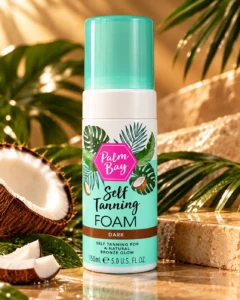 Palm Bay Self Tanning Foam Dark автобронзираща пяна 150 ml – флакон в луксозна сцена