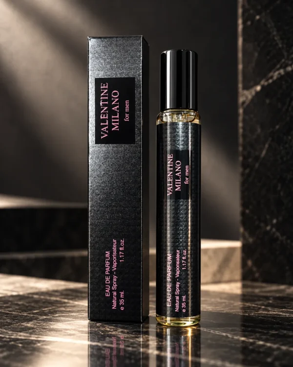 Valentine Milano For Men Eau de Parfum – Natural Spray Vaporisateur 35 ml – флакон в премиум сцена Valentine Milano For Men Eau de Parfum – Natural Spray Vaporisateur 35 ml – флакон в премиум сцена