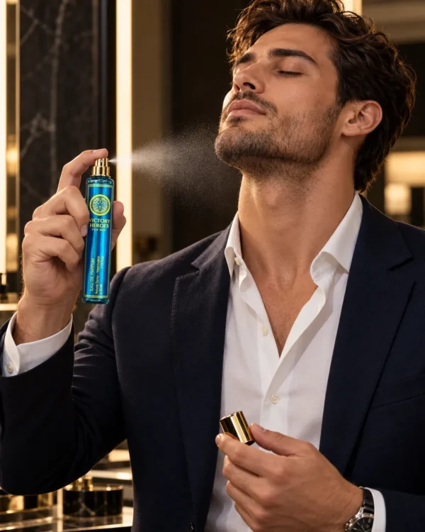 Victory Heroes For Men Eau de Parfum – Natural Spray Vaporisateur 35 ml – lifestyle сцена с парфюма Victory Heroes For Men Eau de Parfum – Natural Spray Vaporisateur 35 ml – lifestyle сцена с парфюма